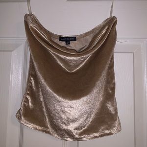 Gold tube crop top size XS